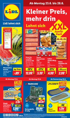 Leták Lidl Německo 23.6.-28.6.2025