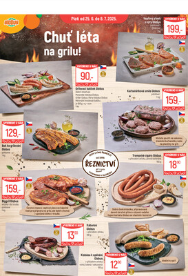 Akční leták Globus 25.6. - 8.7.2025 - Globus Praha - Čakovice
