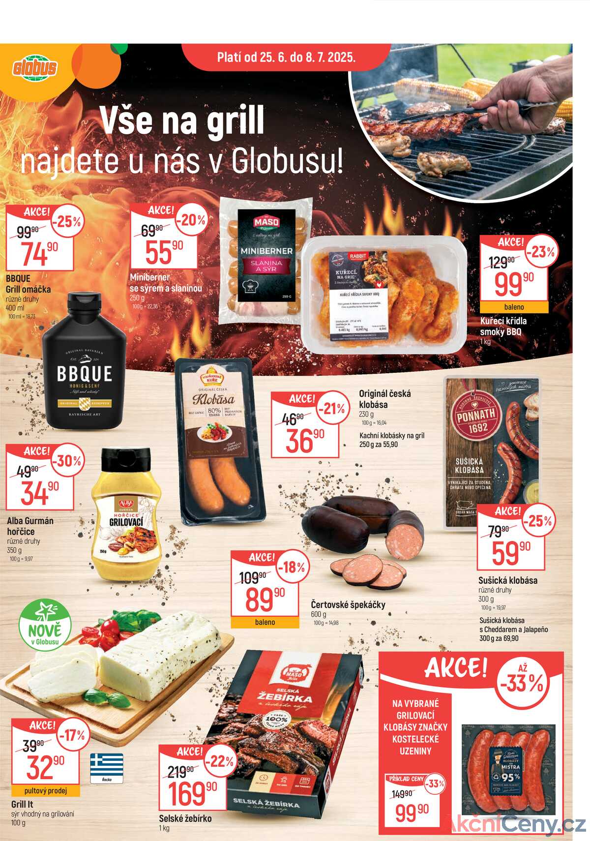 Akční leták Globus 25.6. - 8.7.2025 - Globus Pardubice strana 2