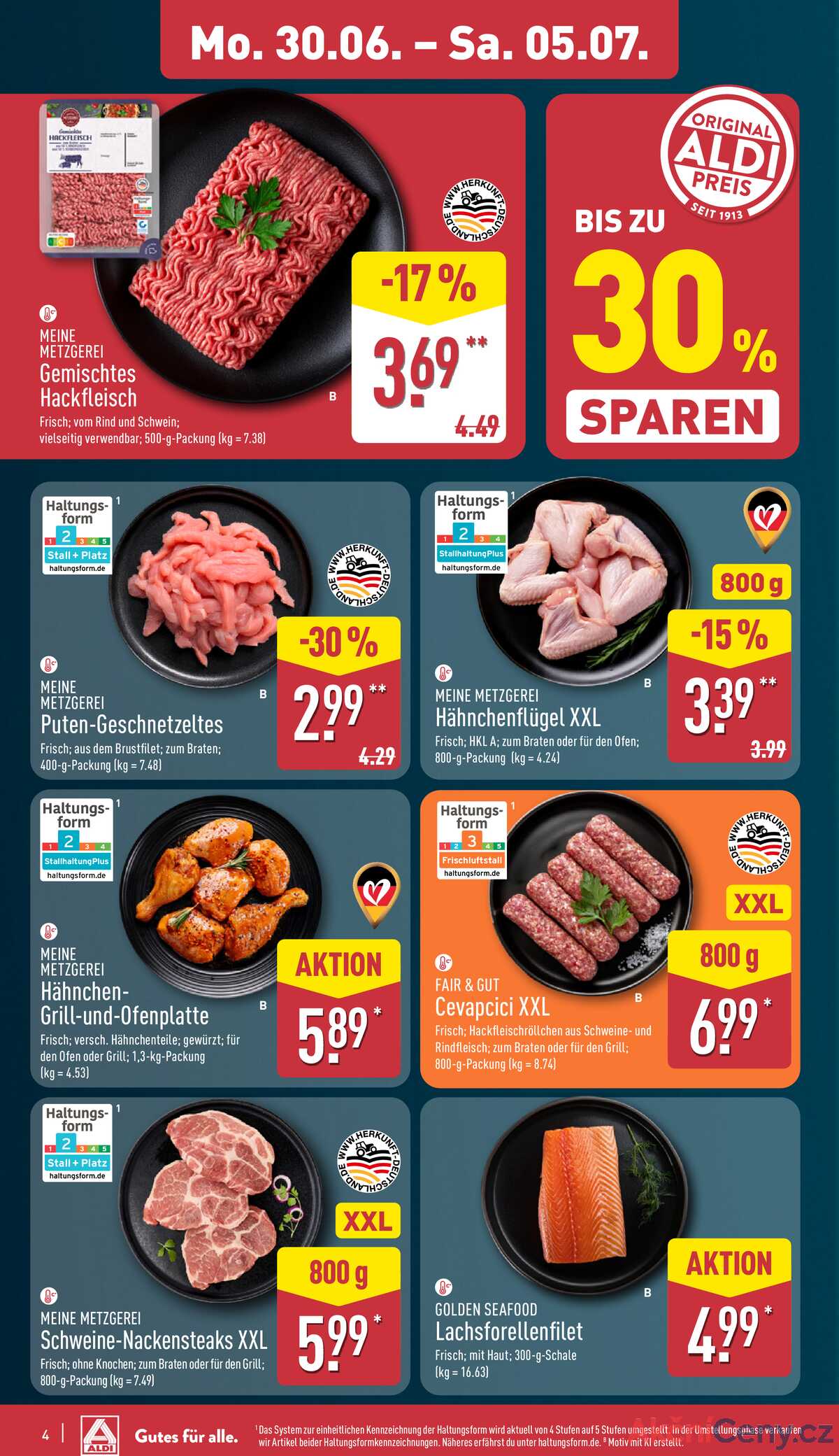 Leták ALDI Německo 30.6.-6.7.2025 strana 4