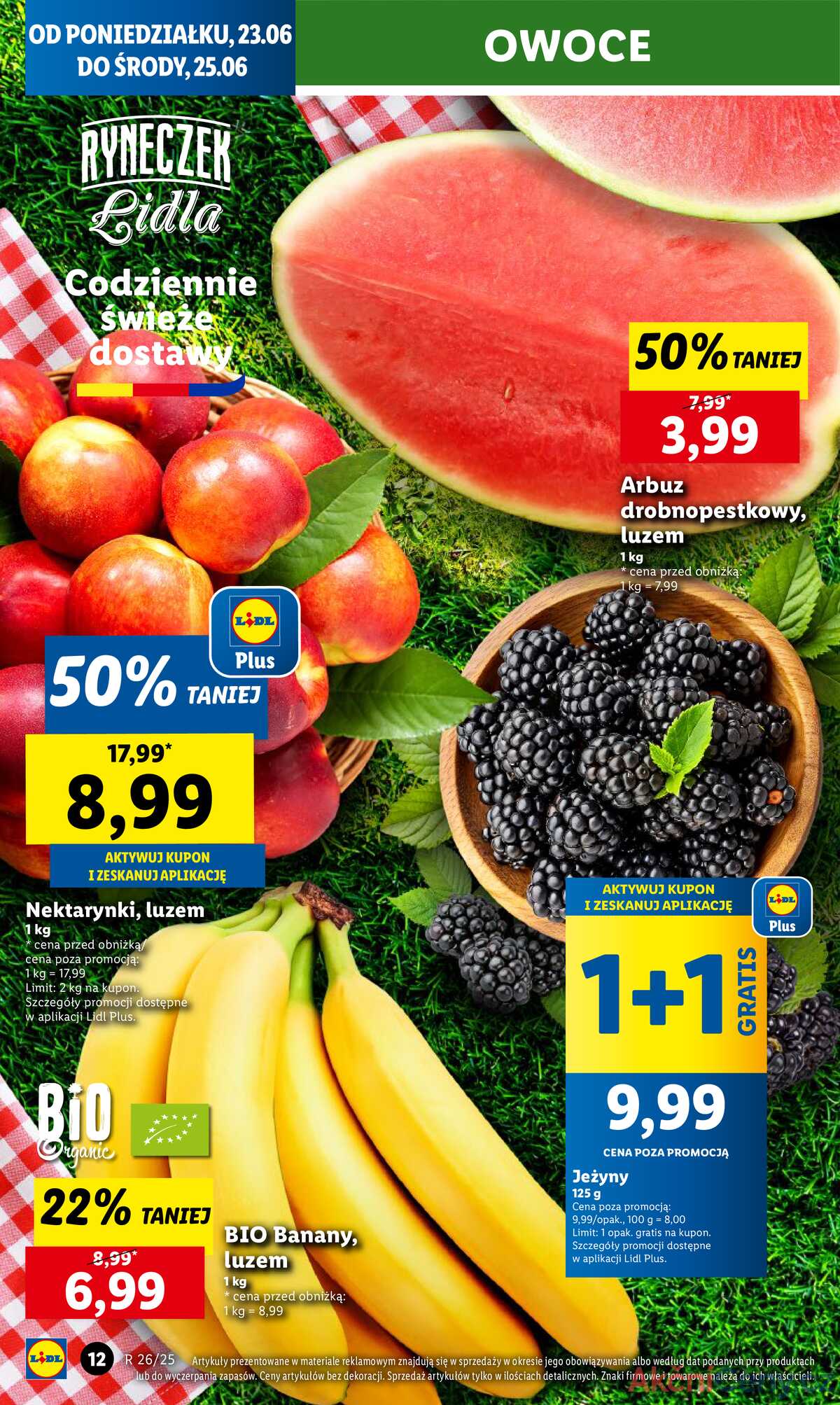 Leták Lidl Polsko 23.6.-25.6.2025 strana 12
