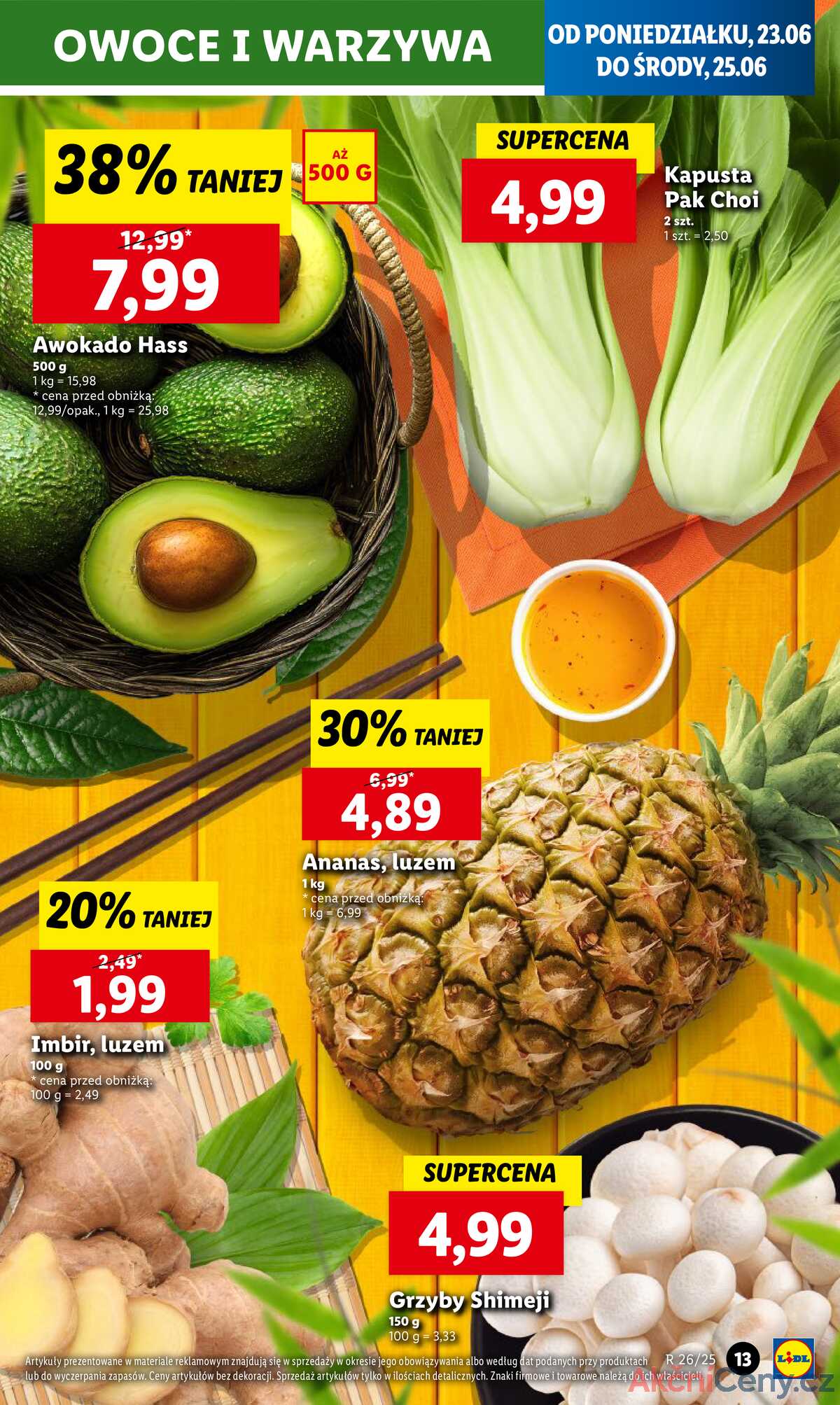 Leták Lidl Polsko 23.6.-25.6.2025 strana 13
