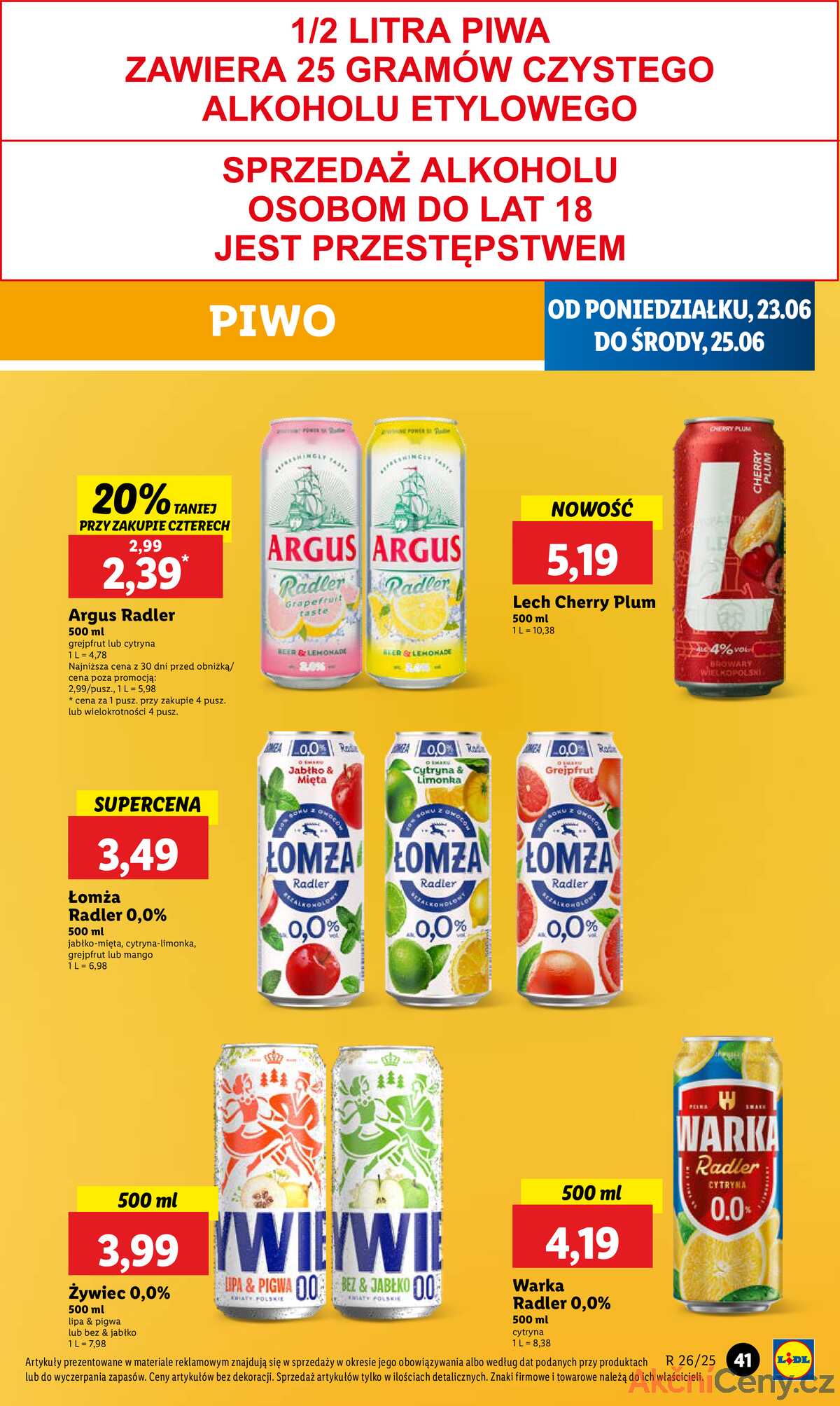 Leták Lidl Polsko 23.6.-25.6.2025 strana 47