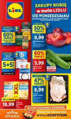 Leták Lidl Polsko 23.6.-25.6.2025