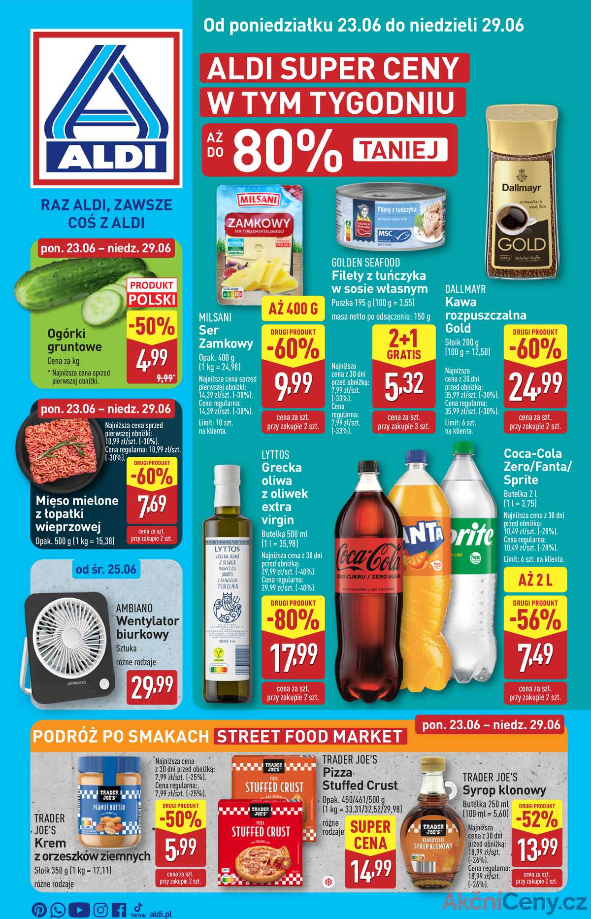 Leták Aldi Polsko 23.6.-29.6.2025 strana 1
