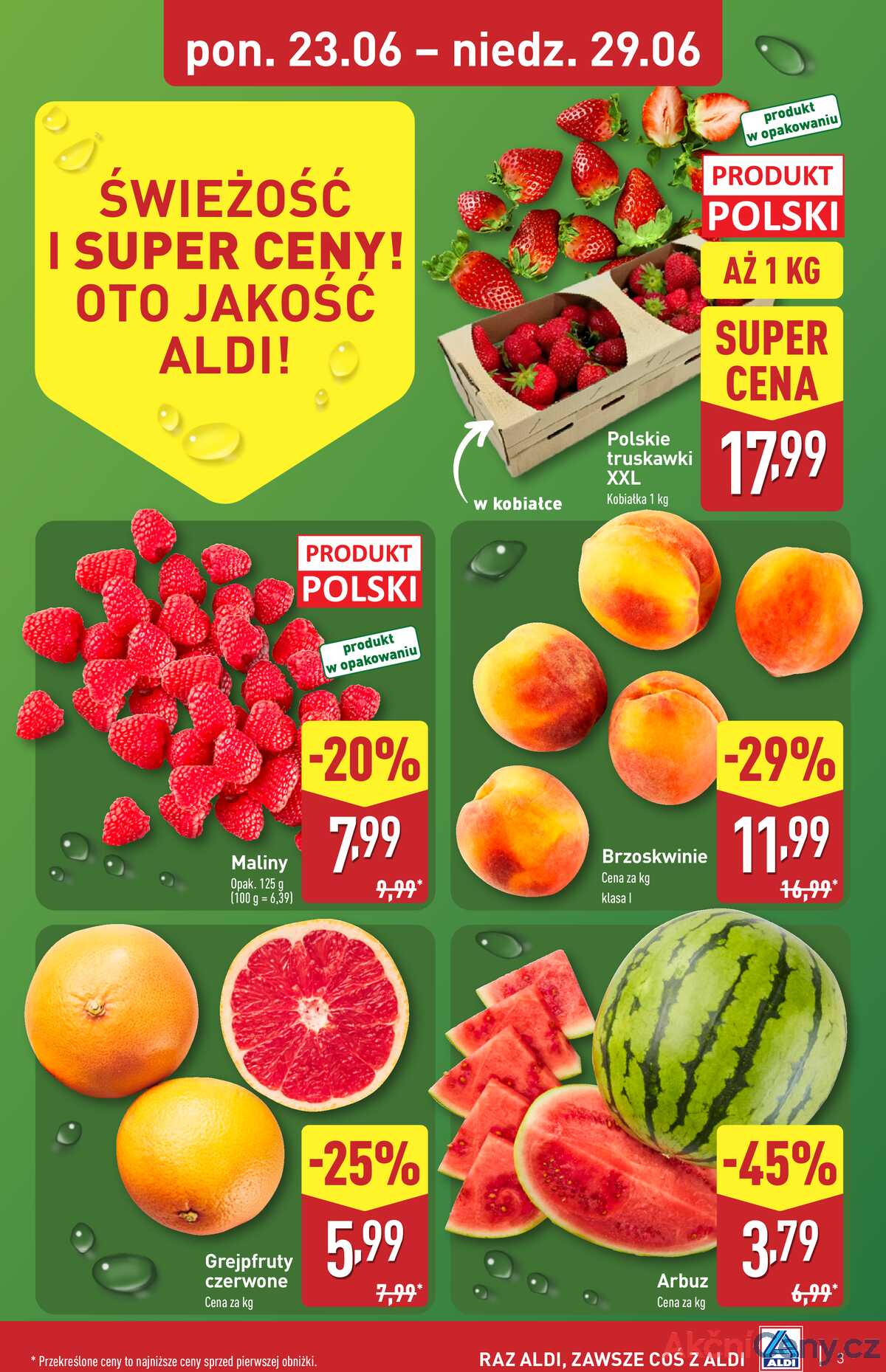 Leták Aldi Polsko 23.6.-29.6.2025 strana 3