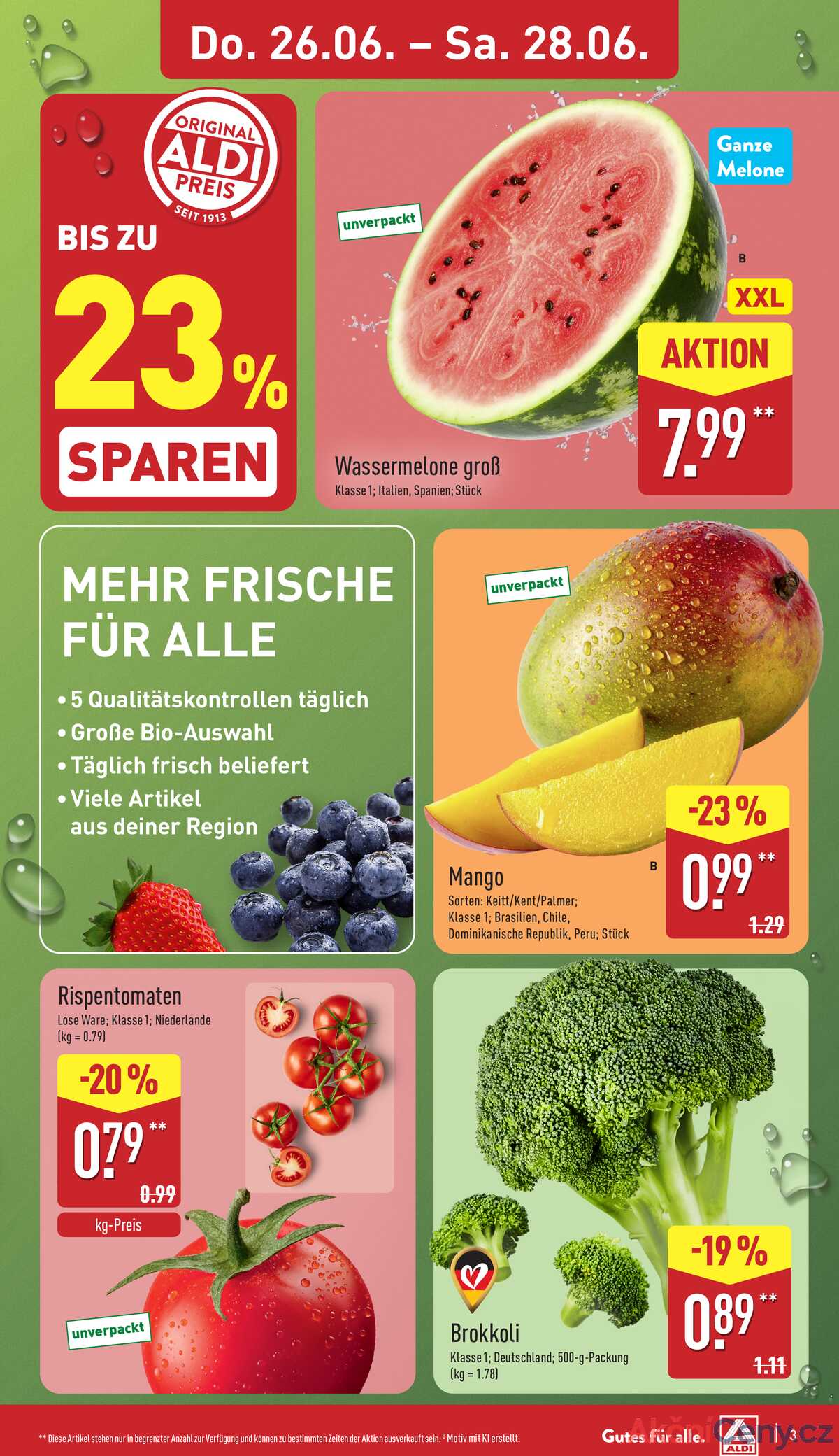 Leták ALDI Německo 23.6.-29.6.2025 strana 3