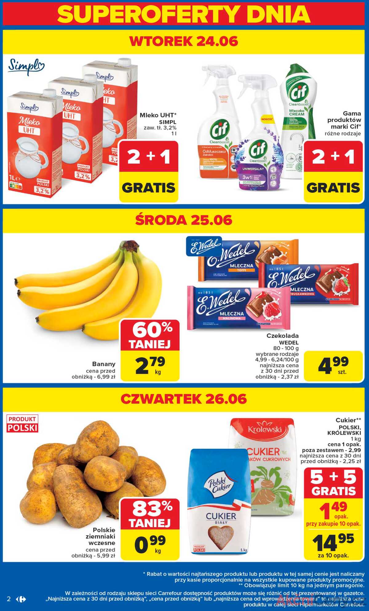 Leták Carrefour Polsko 23.6.-29.6.2025 - Vaše příležitosti Poznaň strana 2