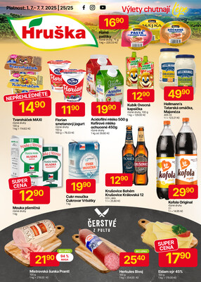 Hruška od 1.7. do 7.7.2025