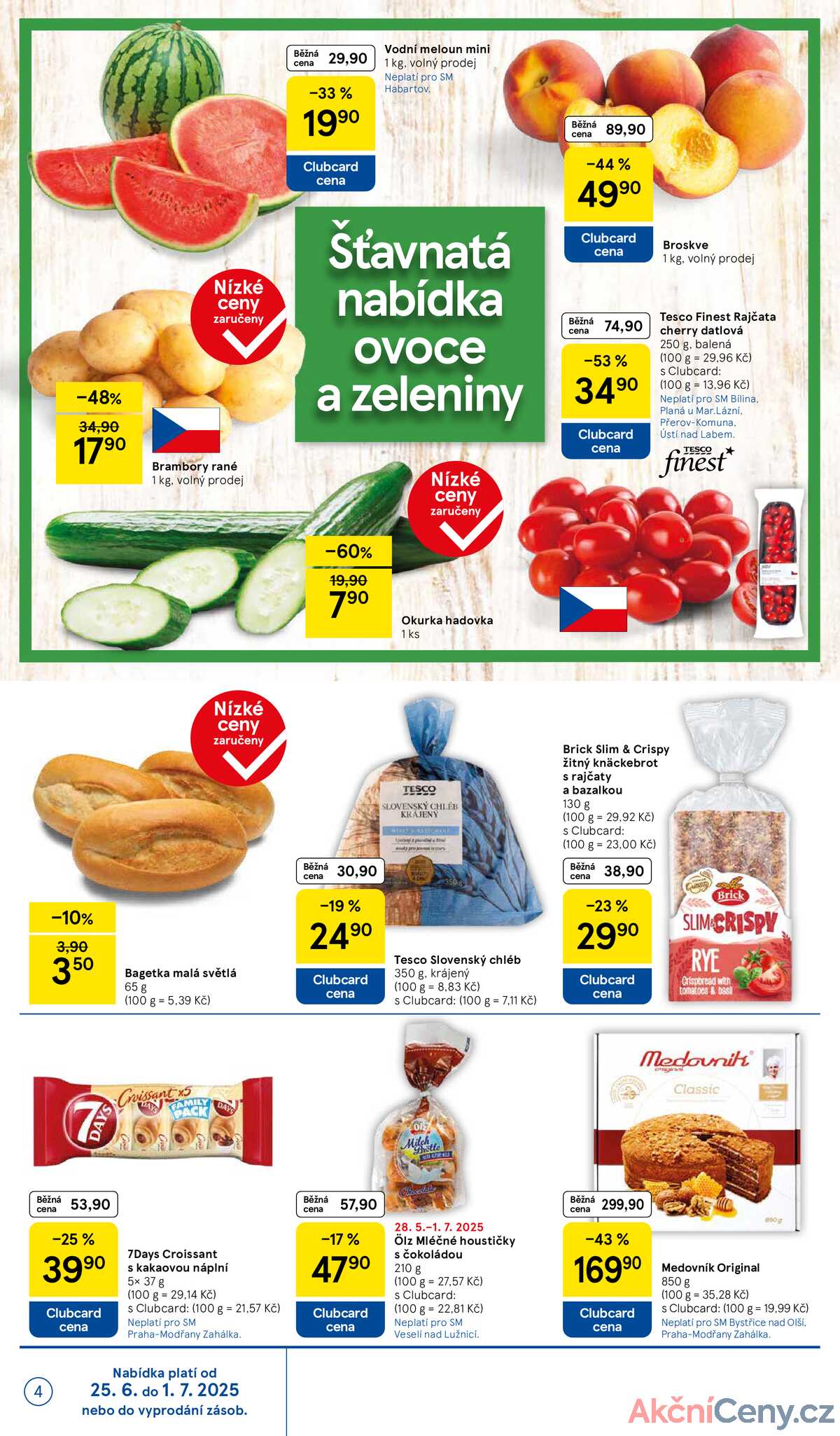 Tesco supermarkety od 25.6. do 1.7.2025 strana 4
