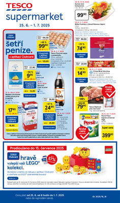 Tesco supermarkety od 25.6. do 1.7.2025