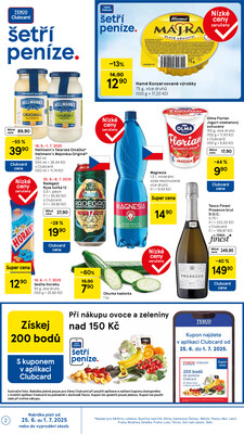 Tesco supermarkety od 25.6. do 1.7.2025
