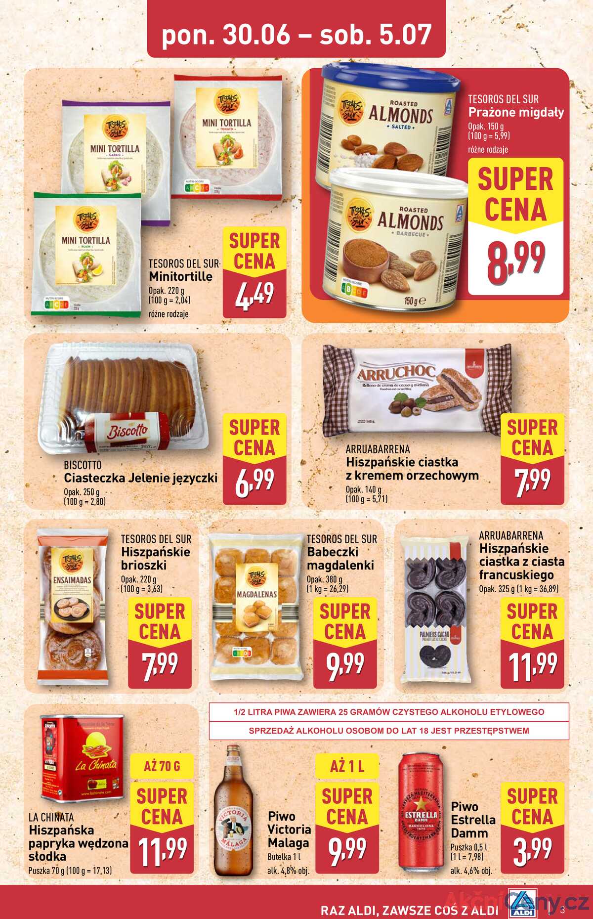 Leták Aldi Polsko 30.6.-5.7.2025 - Španělský týden strana 3
