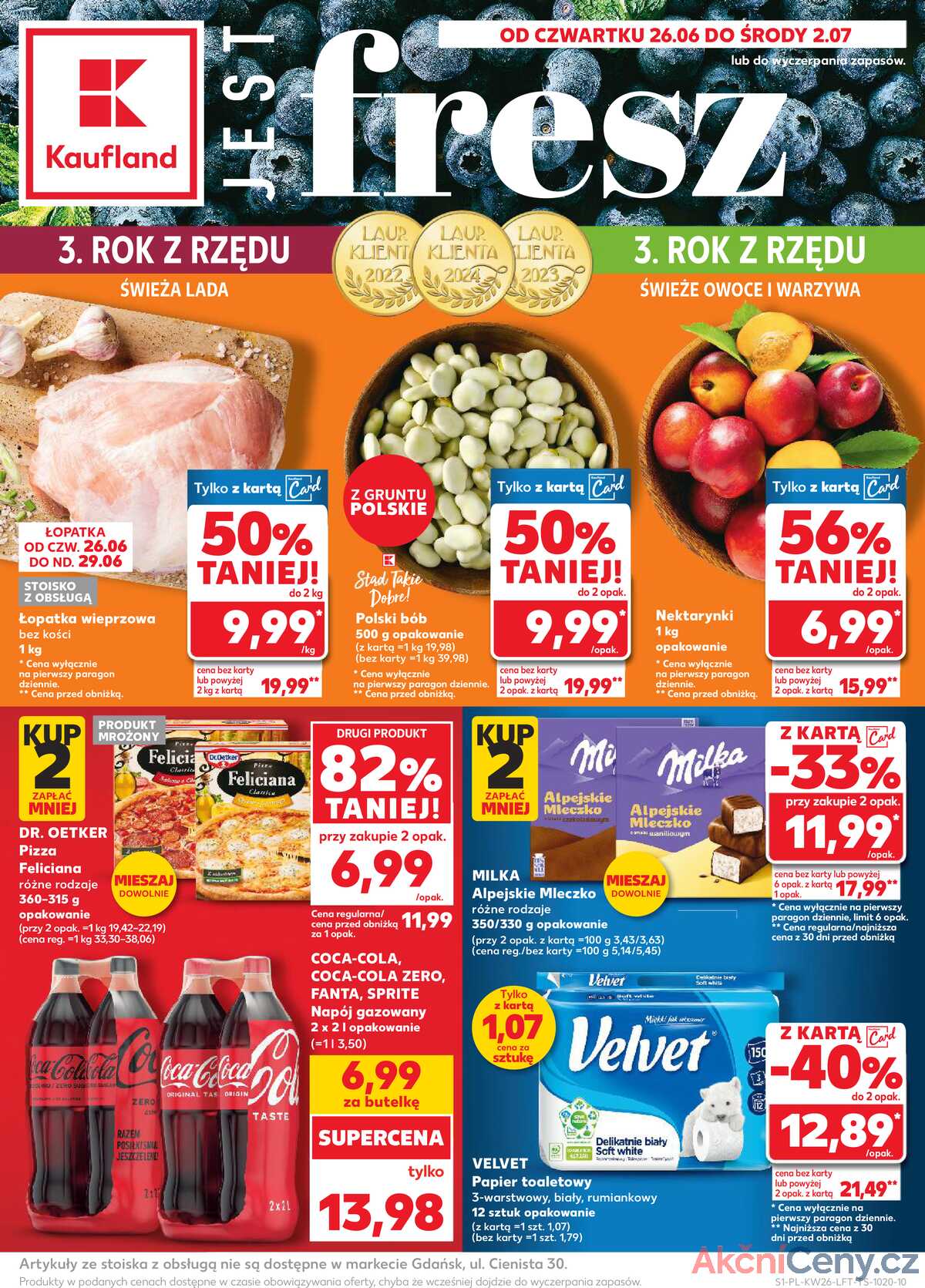 Leták Kaufland Polsko 26.6.-2.7.2025 - Noviny týdne strana 1