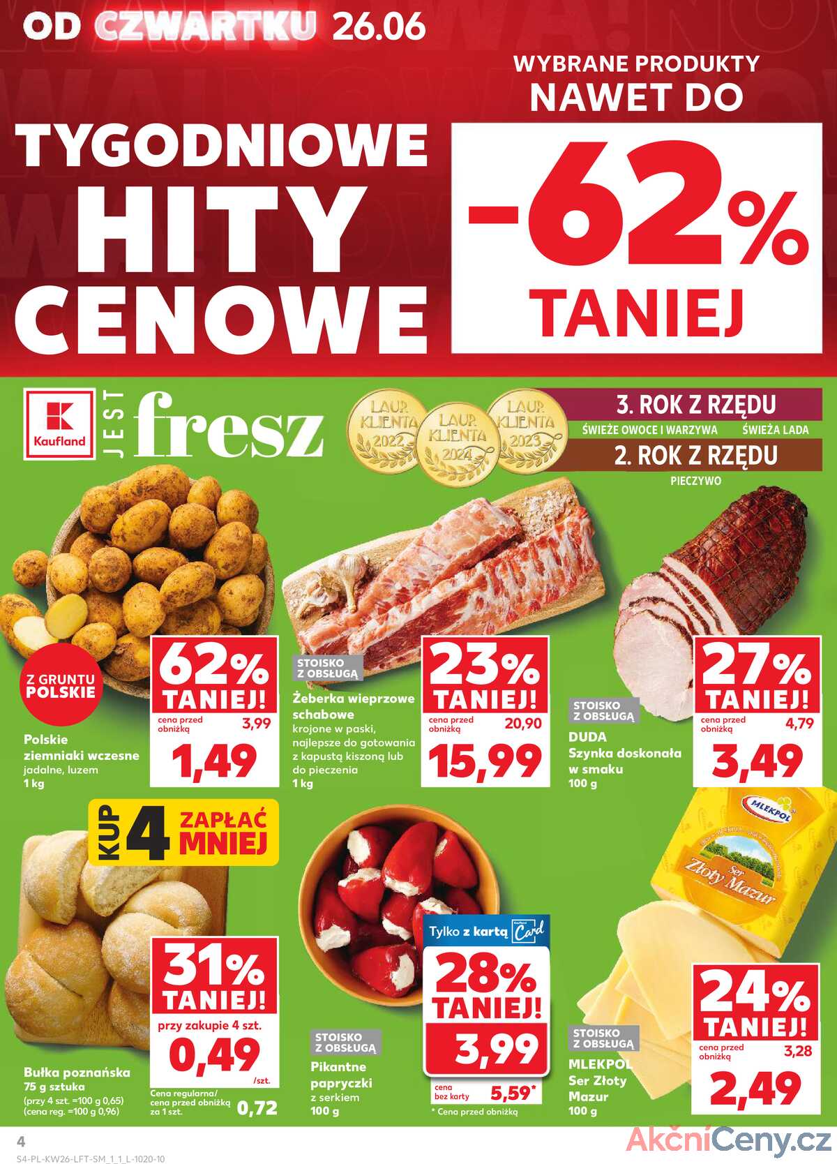 Leták Kaufland Polsko 26.6.-2.7.2025 - Noviny týdne strana 4