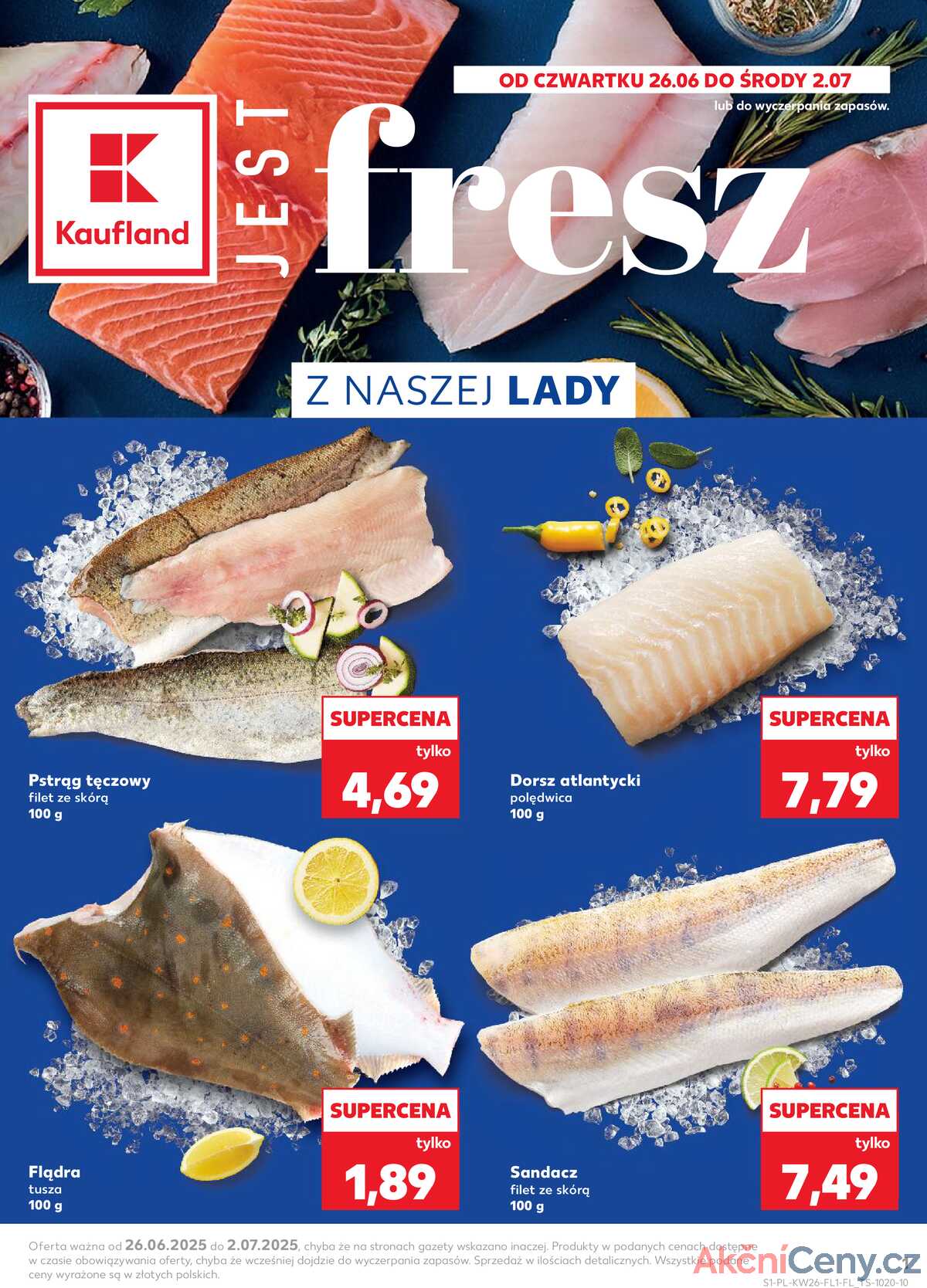 Leták Kaufland Polsko 26.6.-2.7.2025 strana 1
