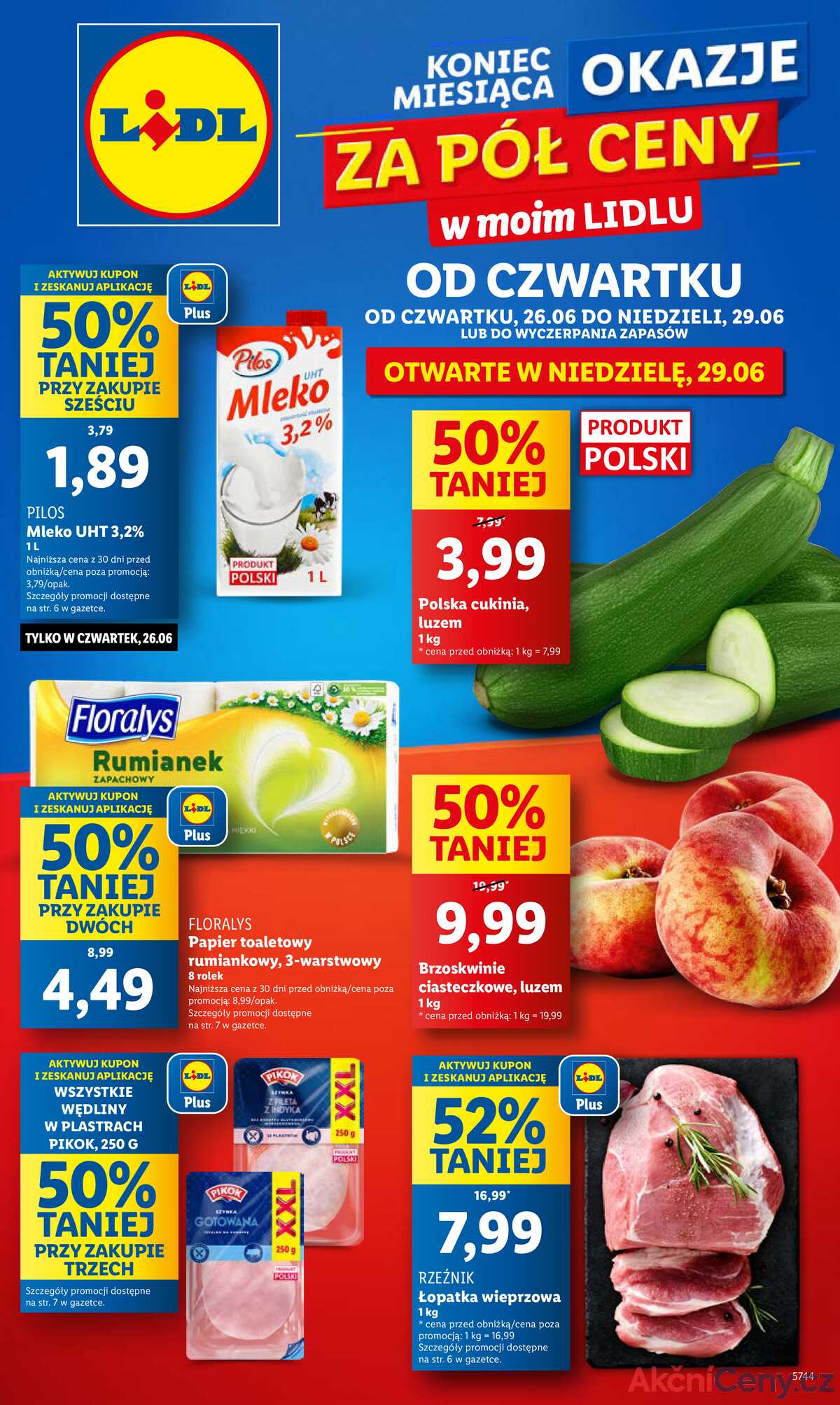 Leták Lidl Polsko 26.6.-29.6.2025 strana 1