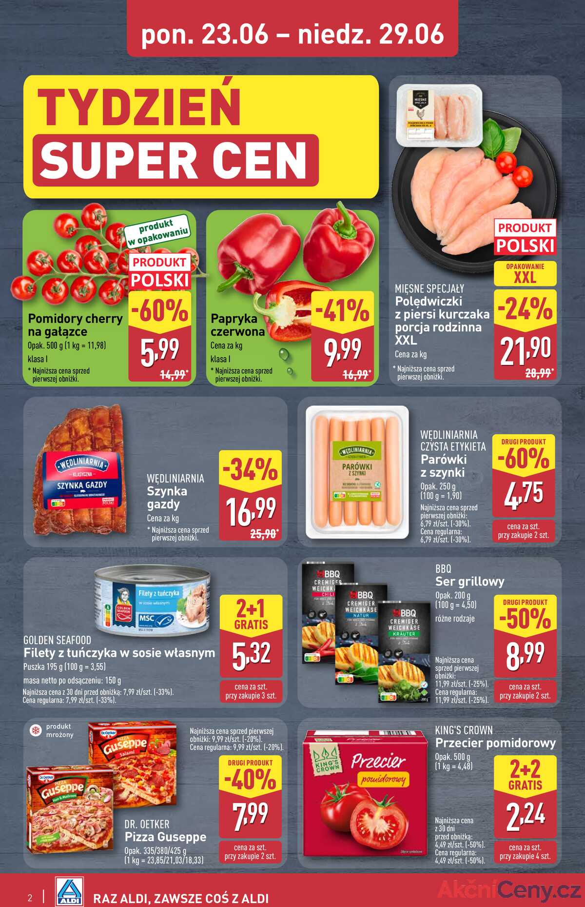Leták Aldi Polsko 26.6.-29.6.2025 - Víkendová nabídka strana 2
