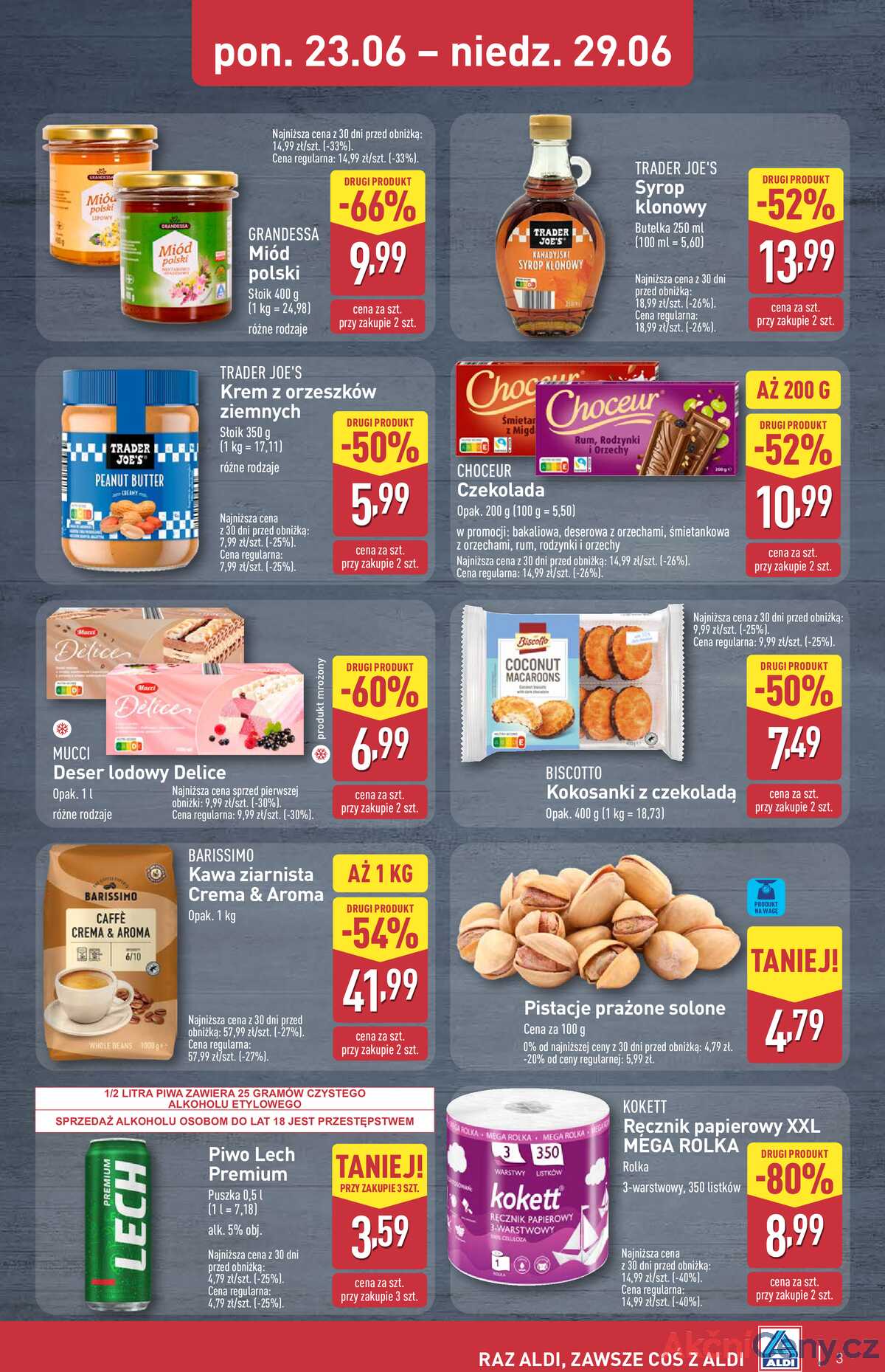 Leták Aldi Polsko 26.6.-29.6.2025 - Víkendová nabídka strana 3
