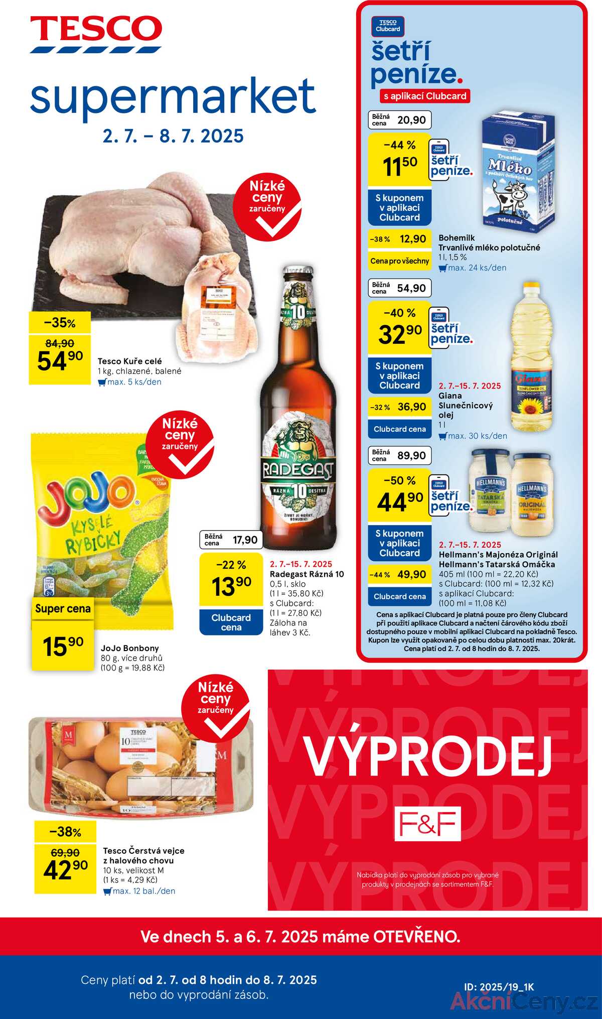 Tesco supermarkety od 2.7. do 8.7.2025 strana 1