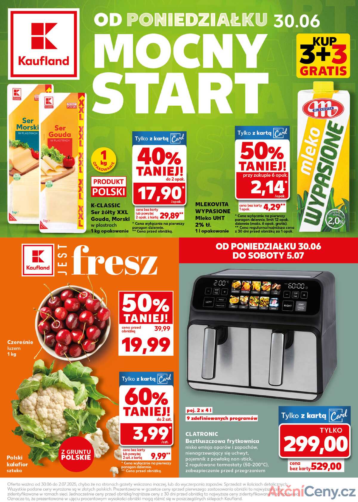 Leták Kaufland Polsko 30.6.-2.7.2025 - Silný start strana 1