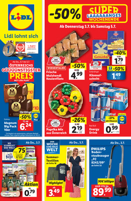 Leták Lidl Rakousko 3.7.-9.7.2025