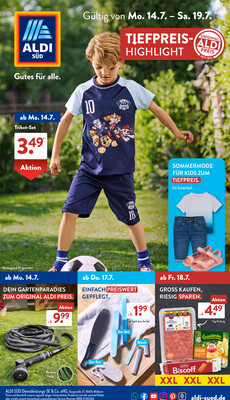Leták ALDI SÜD Německo 14.7.-20.7.2025