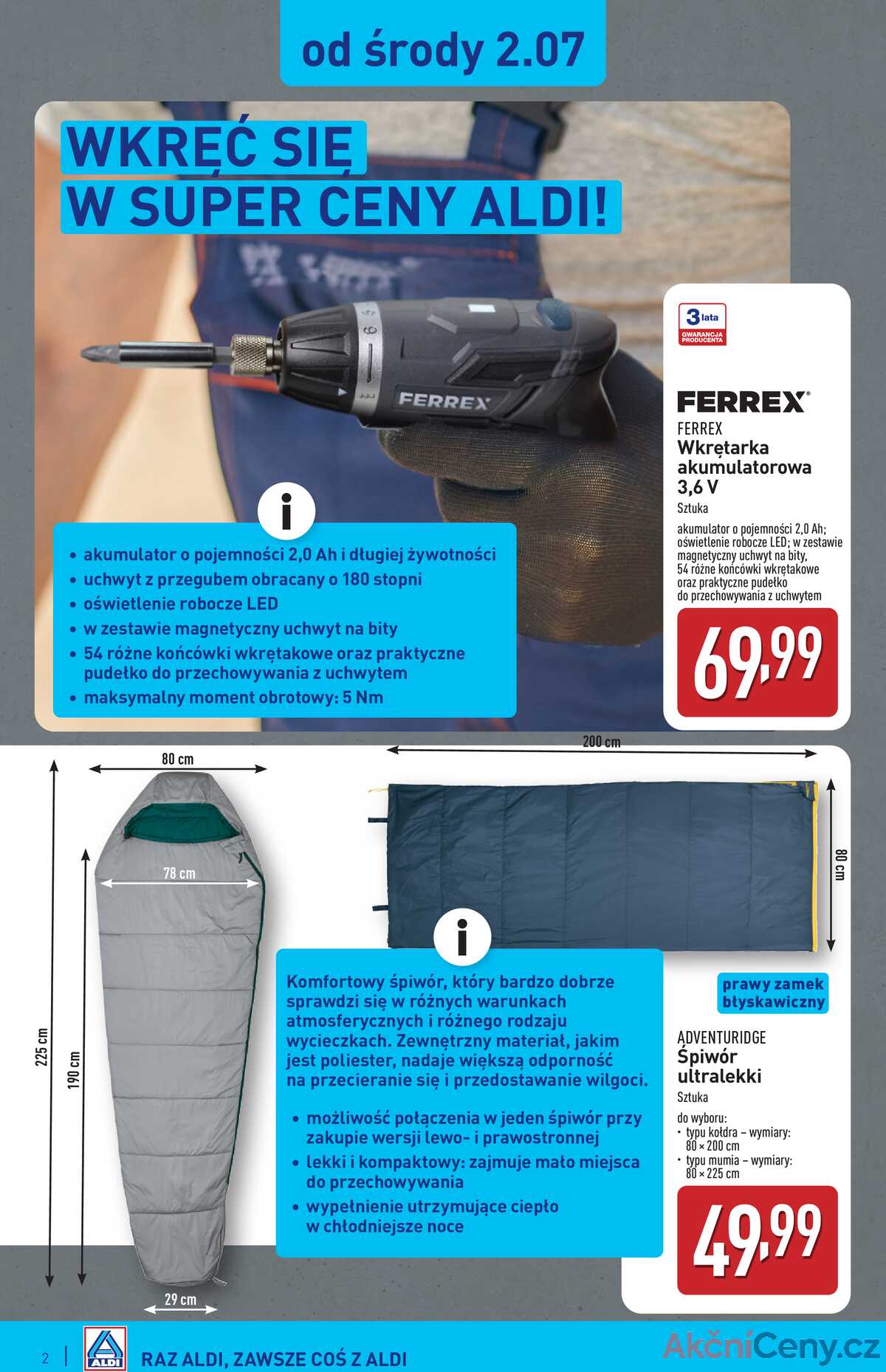 Leták Aldi Polsko 2.7.-8.7.2025 strana 2
