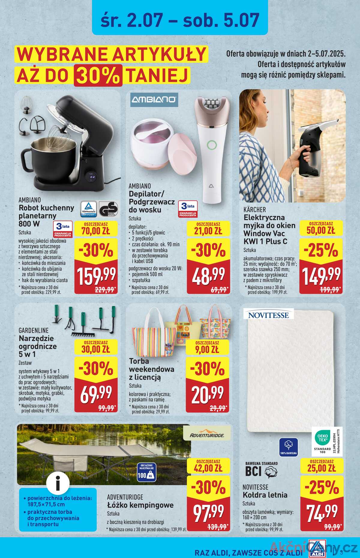 Leták Aldi Polsko 2.7.-8.7.2025 strana 3