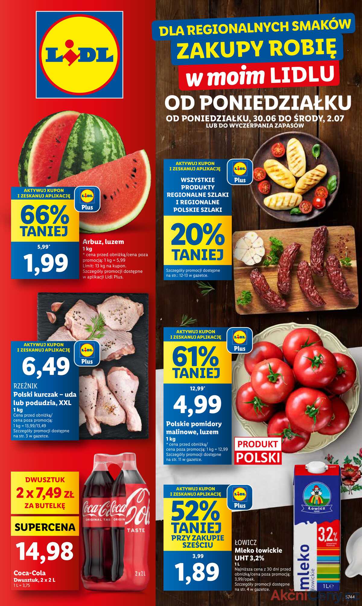 Leták Lidl Polsko 30.6.-2.7.2025 strana 1