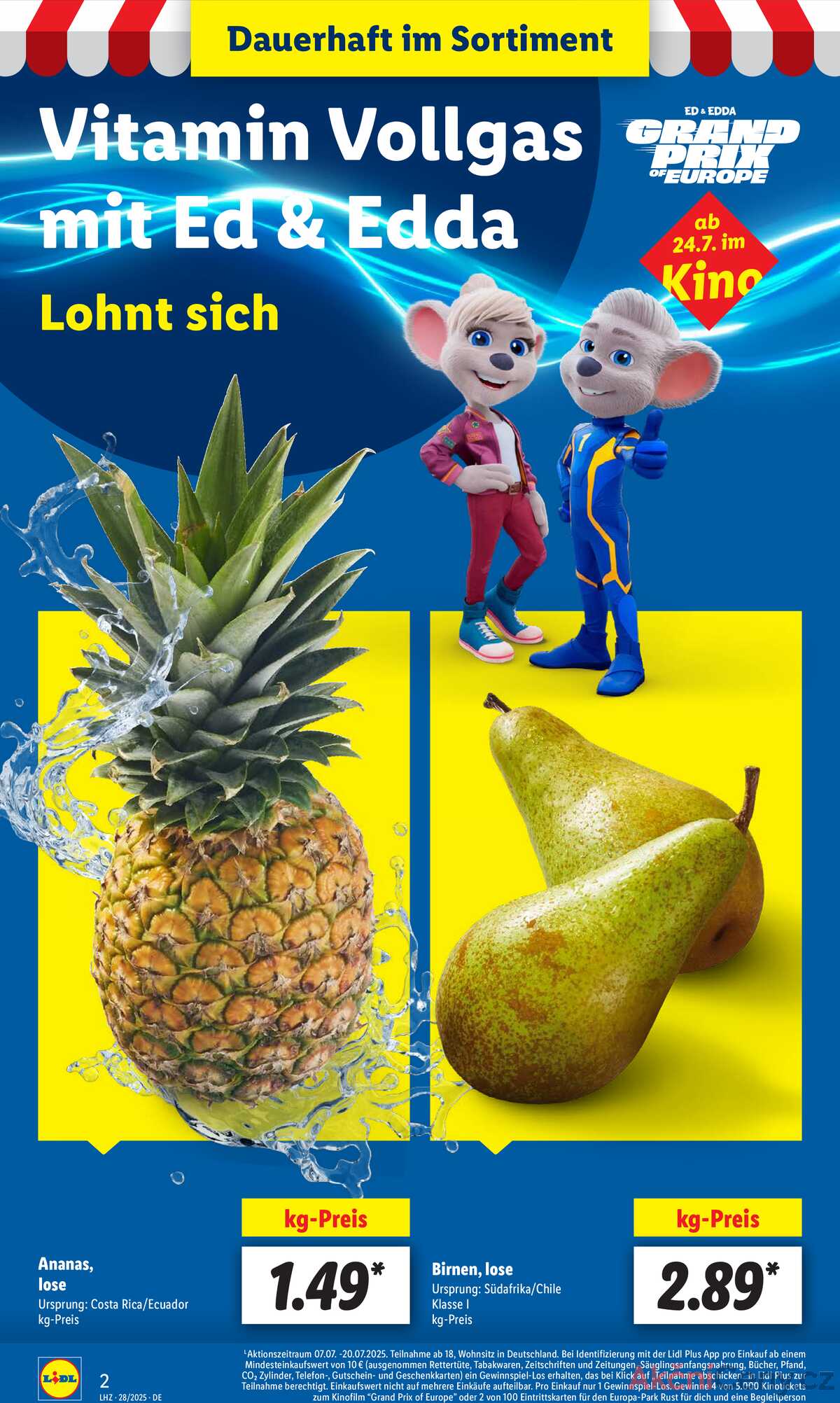 Leták Lidl Německo 7.7.-12.7.2025 strana 2