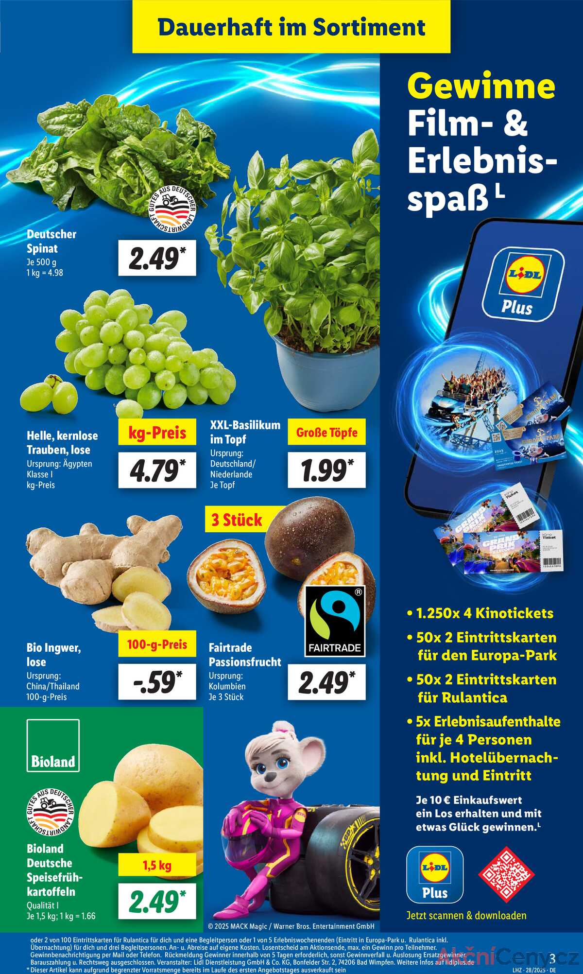 Leták Lidl Německo 7.7.-12.7.2025 strana 3