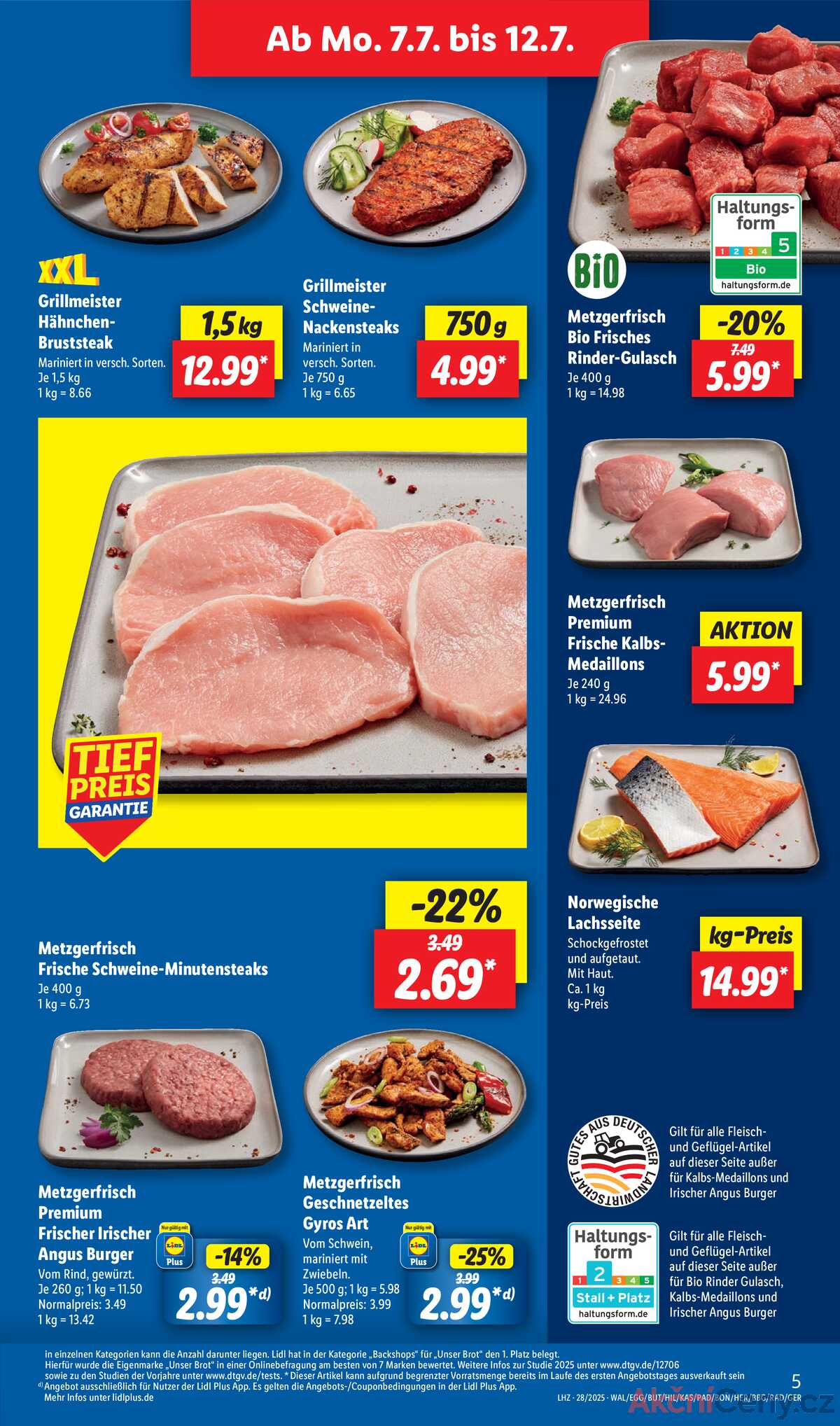 Leták Lidl Německo 7.7.-12.7.2025 strana 7