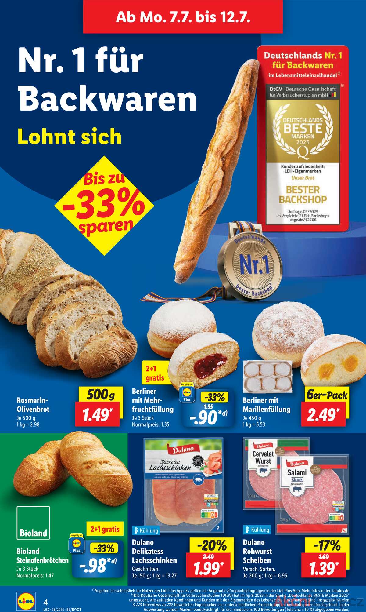 Leták Lidl Německo 7.7.-12.7.2025 strana 8