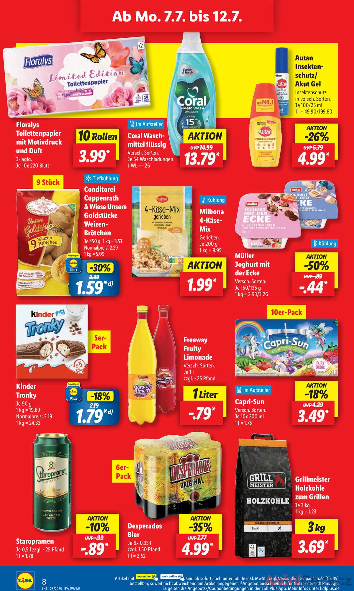 Leták Lidl Německo 7.7.-12.7.2025 strana 12