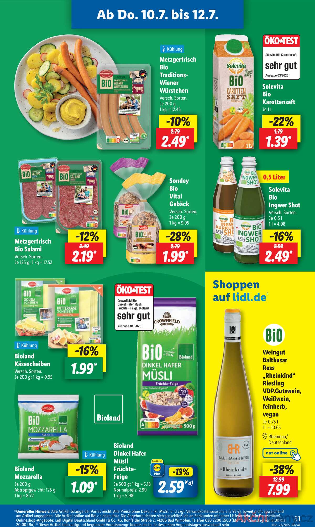 Leták Lidl Německo 7.7.-12.7.2025 strana 47