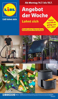 Leták Lidl Německo 14.7.-19.7.2025