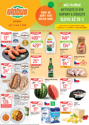 Akční leták Globus 2.7. - 8.7.2025 - Globus Ostrava