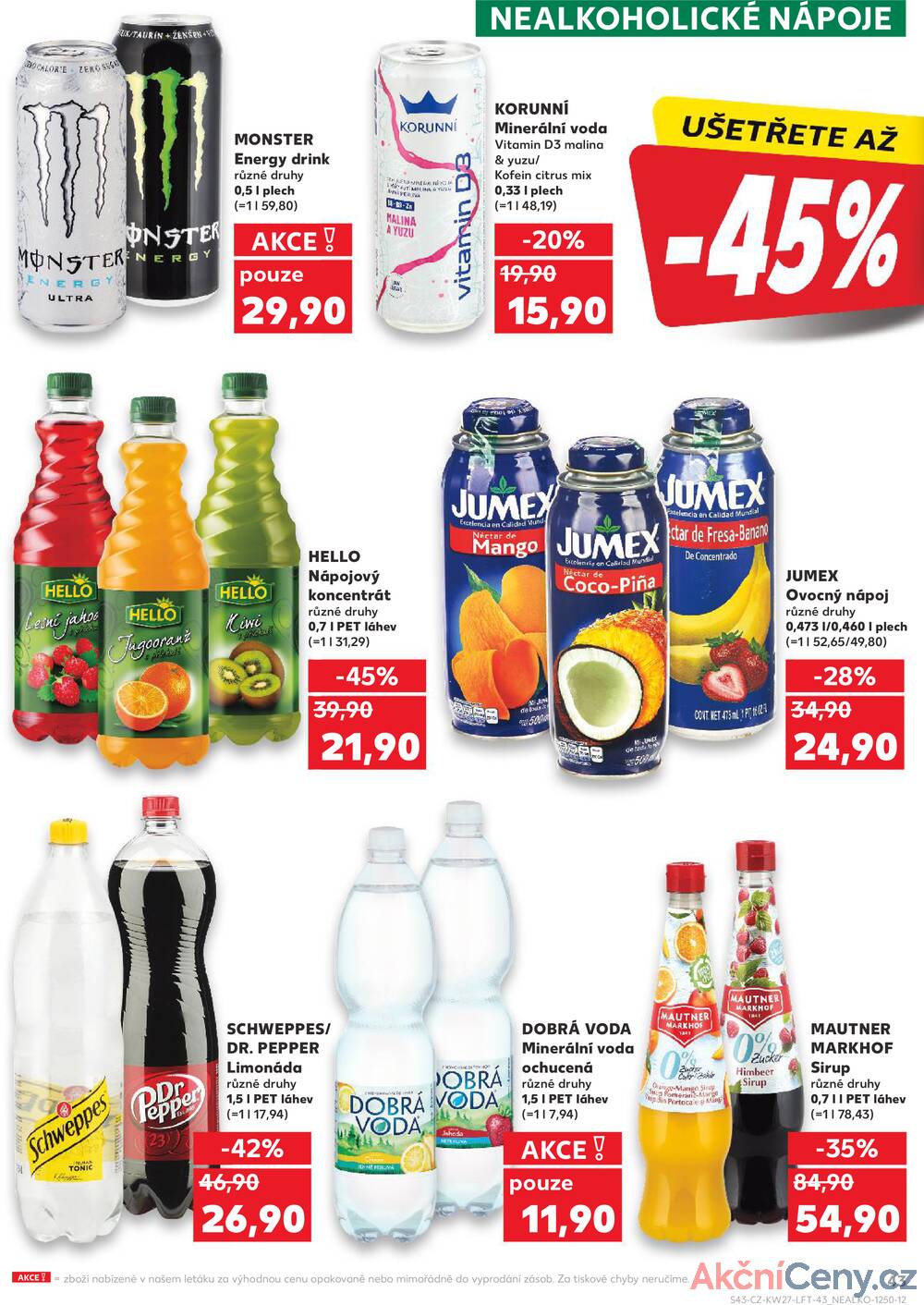 Leták Kaufland - Kaufland 2.7. - 8.7. - Kaufland - Praha - Horní Měcholupy - strana 43