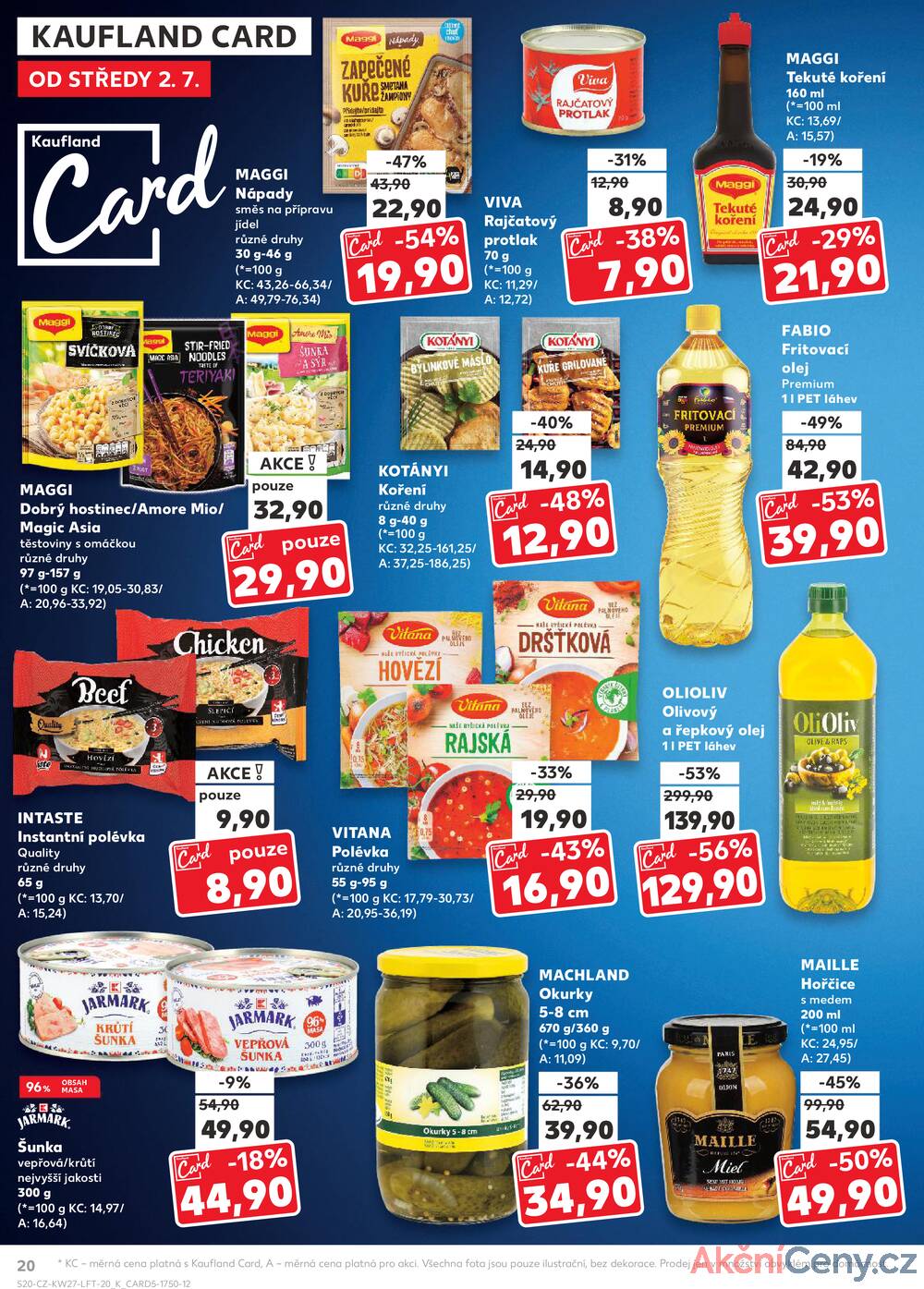 Leták Kaufland - Kaufland 2.7. - 8.7. - Kaufland - Praha 6 (Podbaba) - strana 20