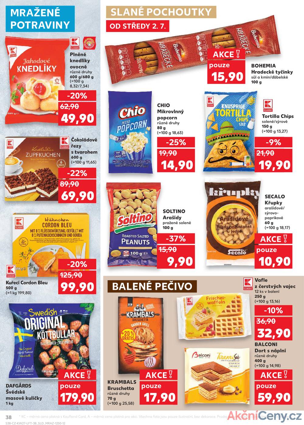 Leták Kaufland - Kaufland 2.7. - 8.7. - Kaufland - Praha 6 (Podbaba) - strana 38