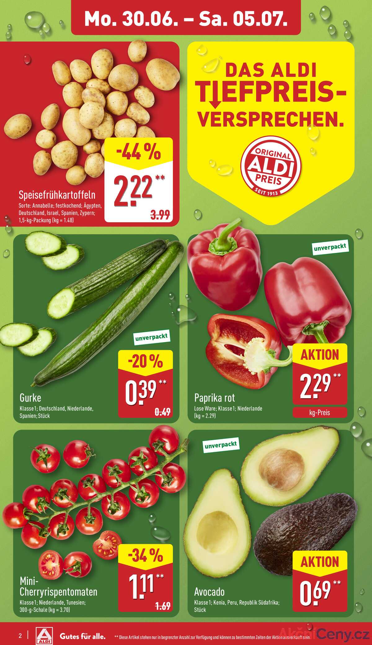 Leták ALDI Německo 30.6.-6.7.2025 strana 2