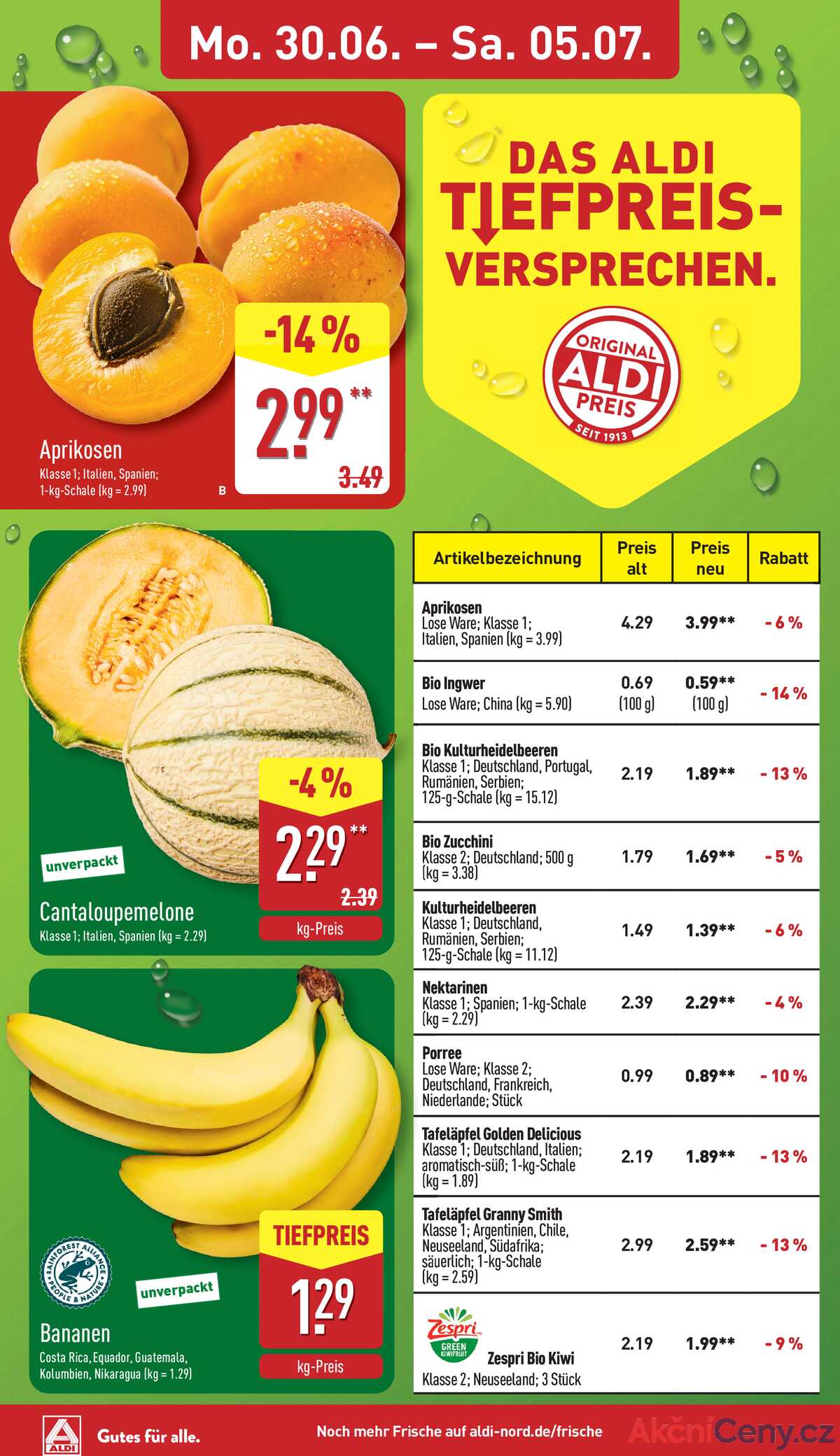Leták ALDI Německo 30.6.-6.7.2025 strana 4