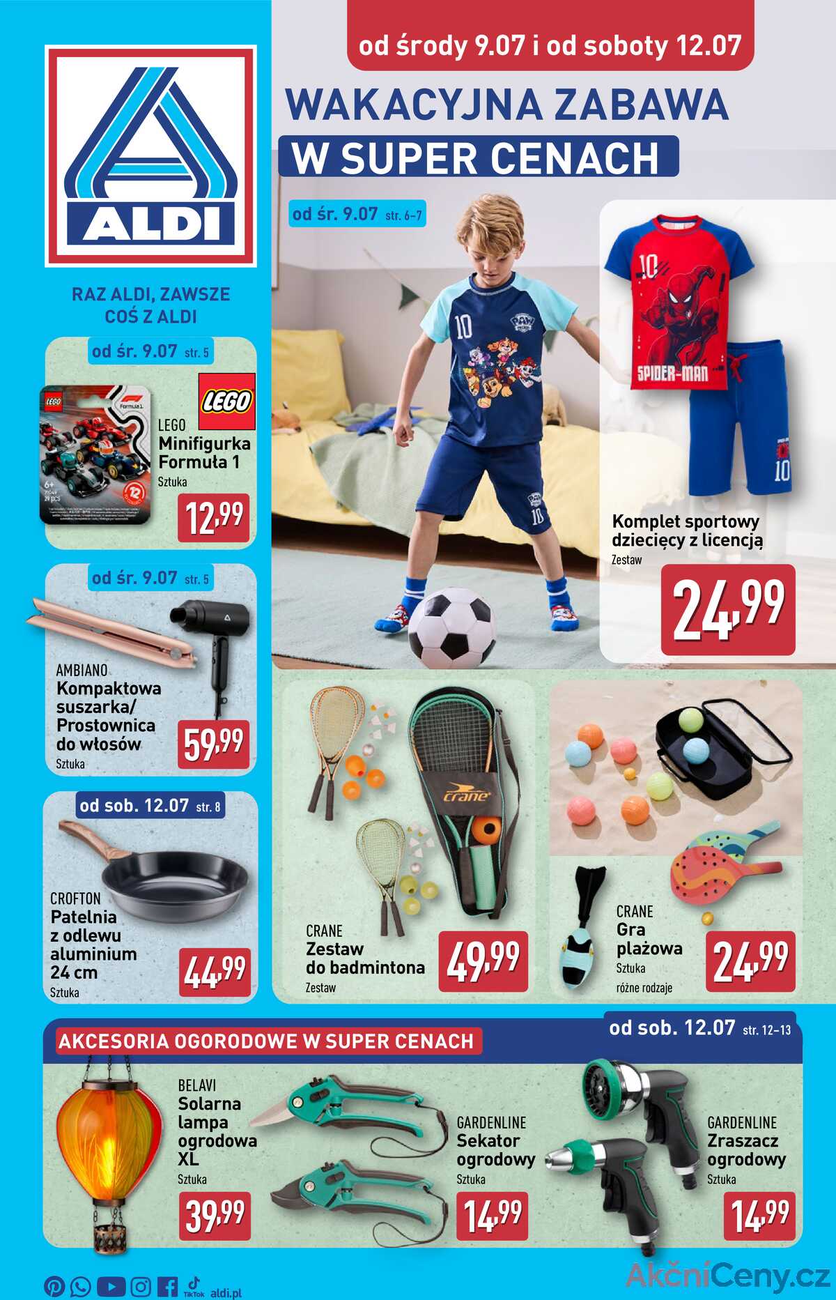Leták Aldi Polsko 9.7.-15.7.2025 strana 1