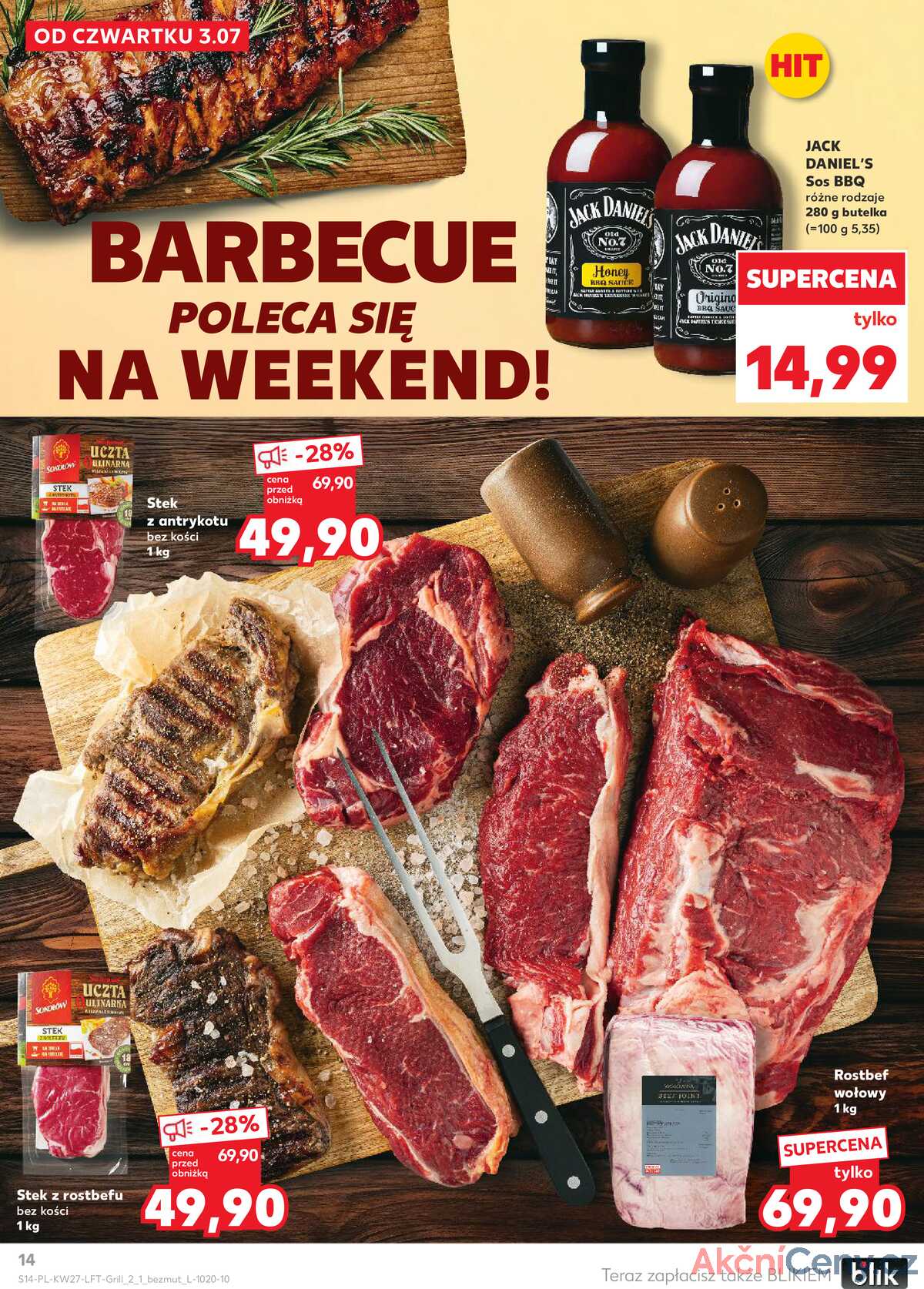 Leták Kaufland Polsko 3.7.-9.7.2025 - Noviny týdne strana 14
