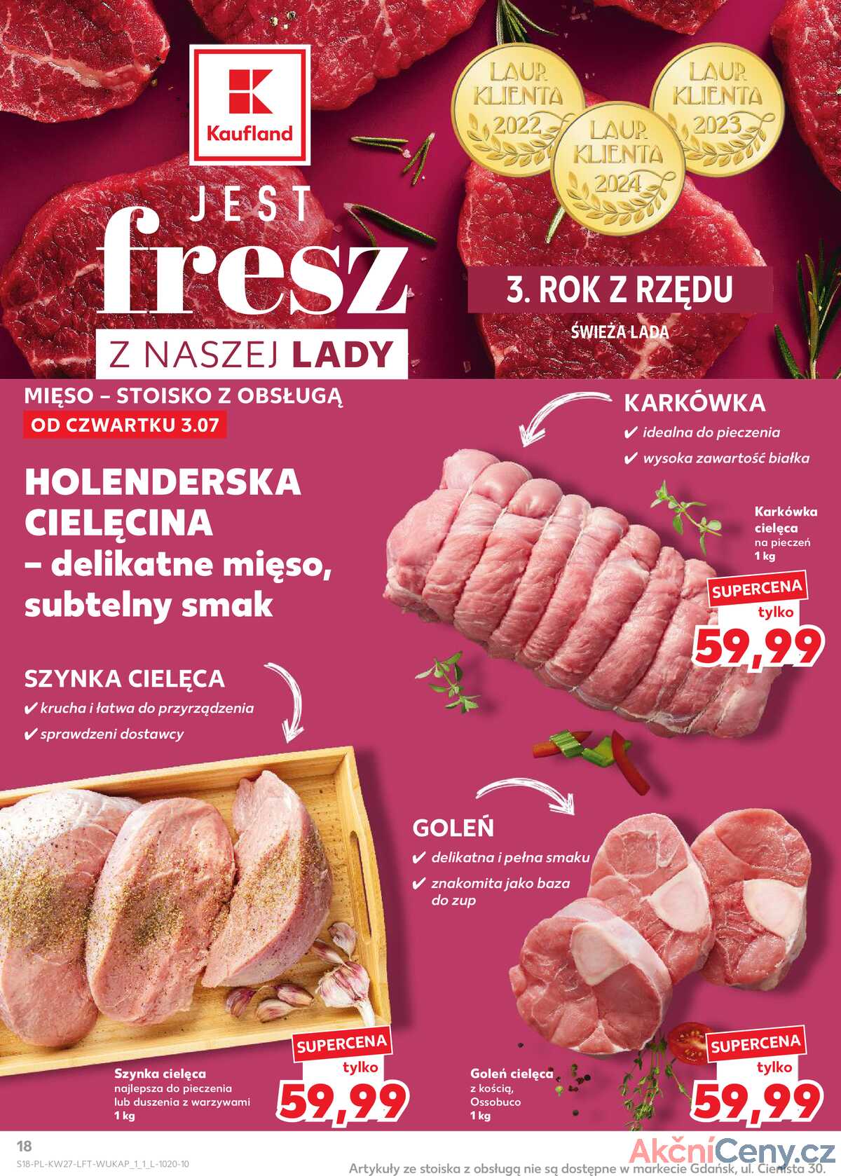 Leták Kaufland Polsko 3.7.-9.7.2025 - Noviny týdne strana 18