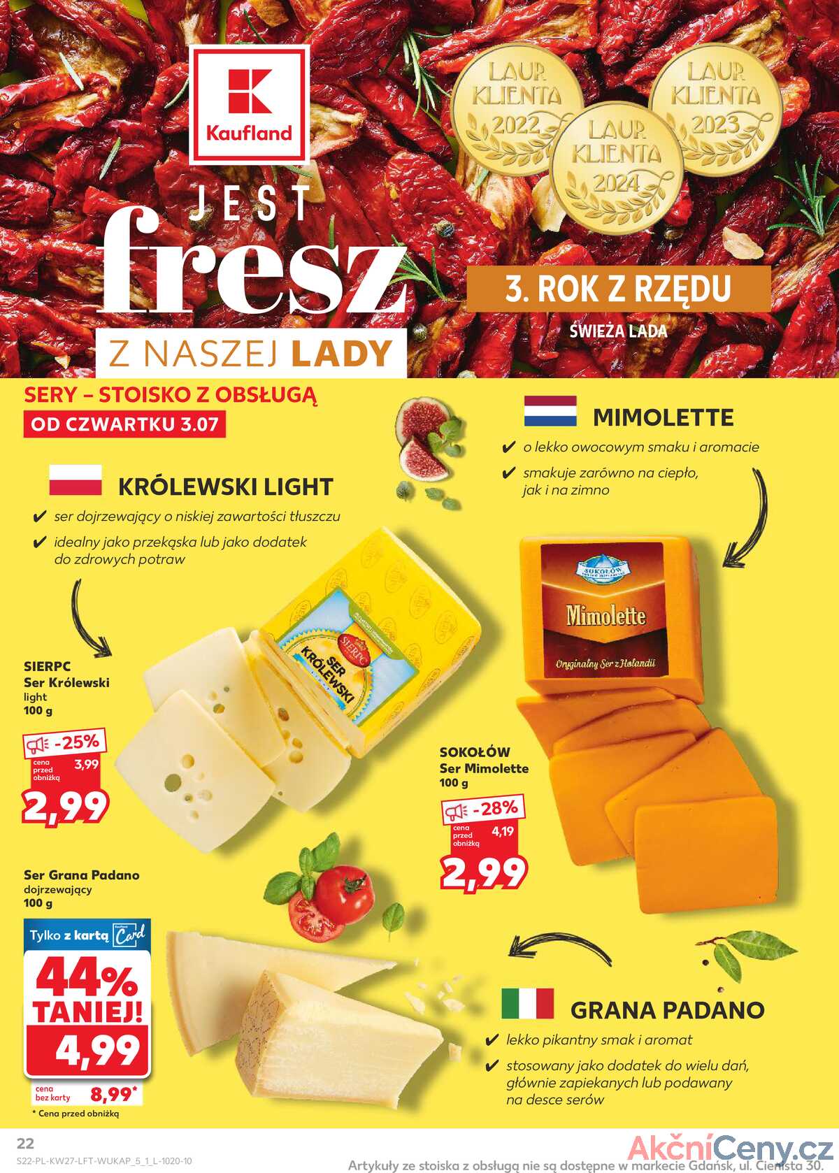 Leták Kaufland Polsko 3.7.-9.7.2025 - Noviny týdne strana 22