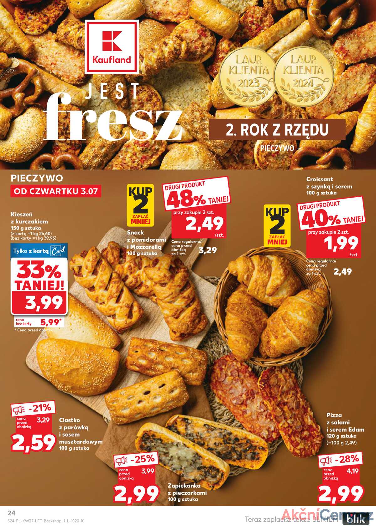 Leták Kaufland Polsko 3.7.-9.7.2025 - Noviny týdne strana 24