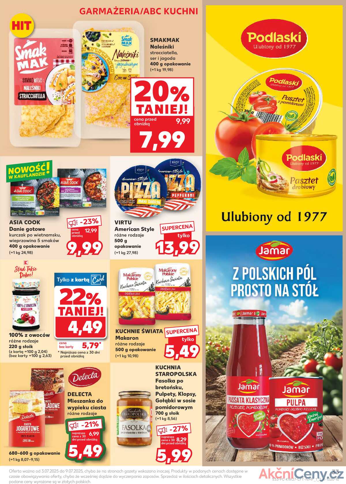 Leták Kaufland Polsko 3.7.-9.7.2025 - Noviny týdne strana 33