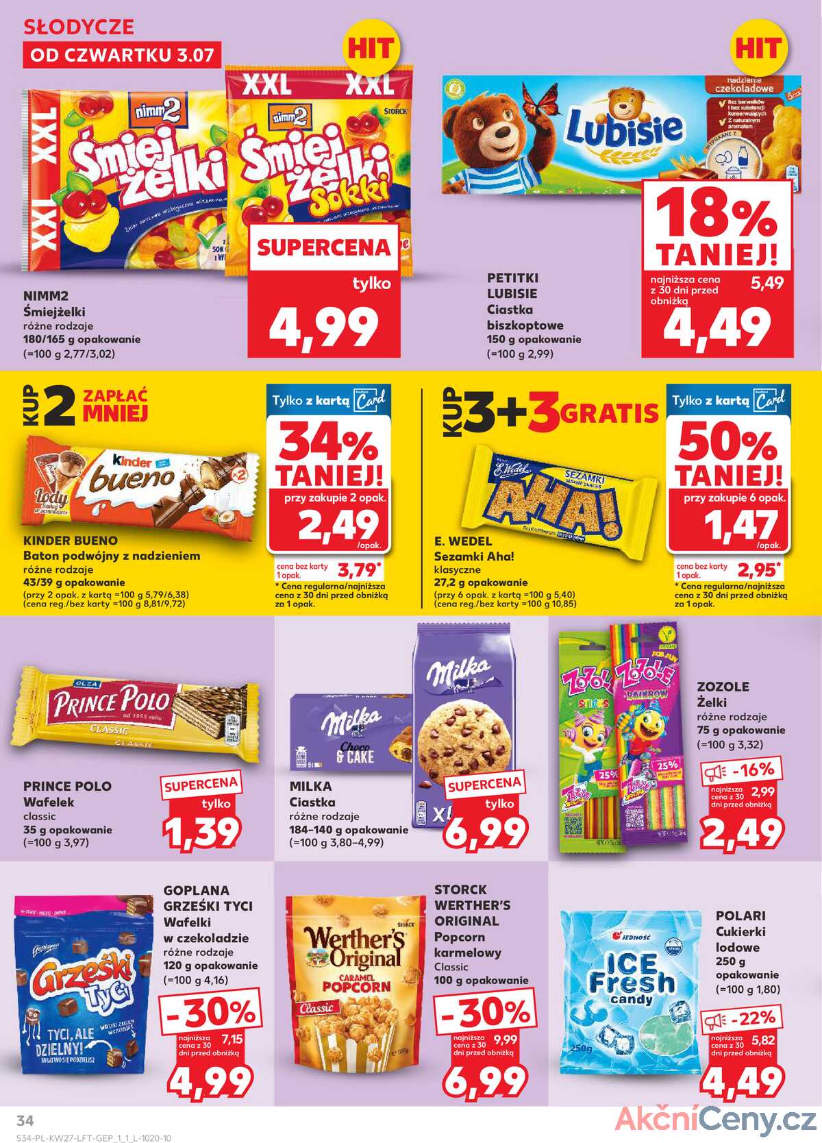 Leták Kaufland Polsko 3.7.-9.7.2025 - Noviny týdne strana 34